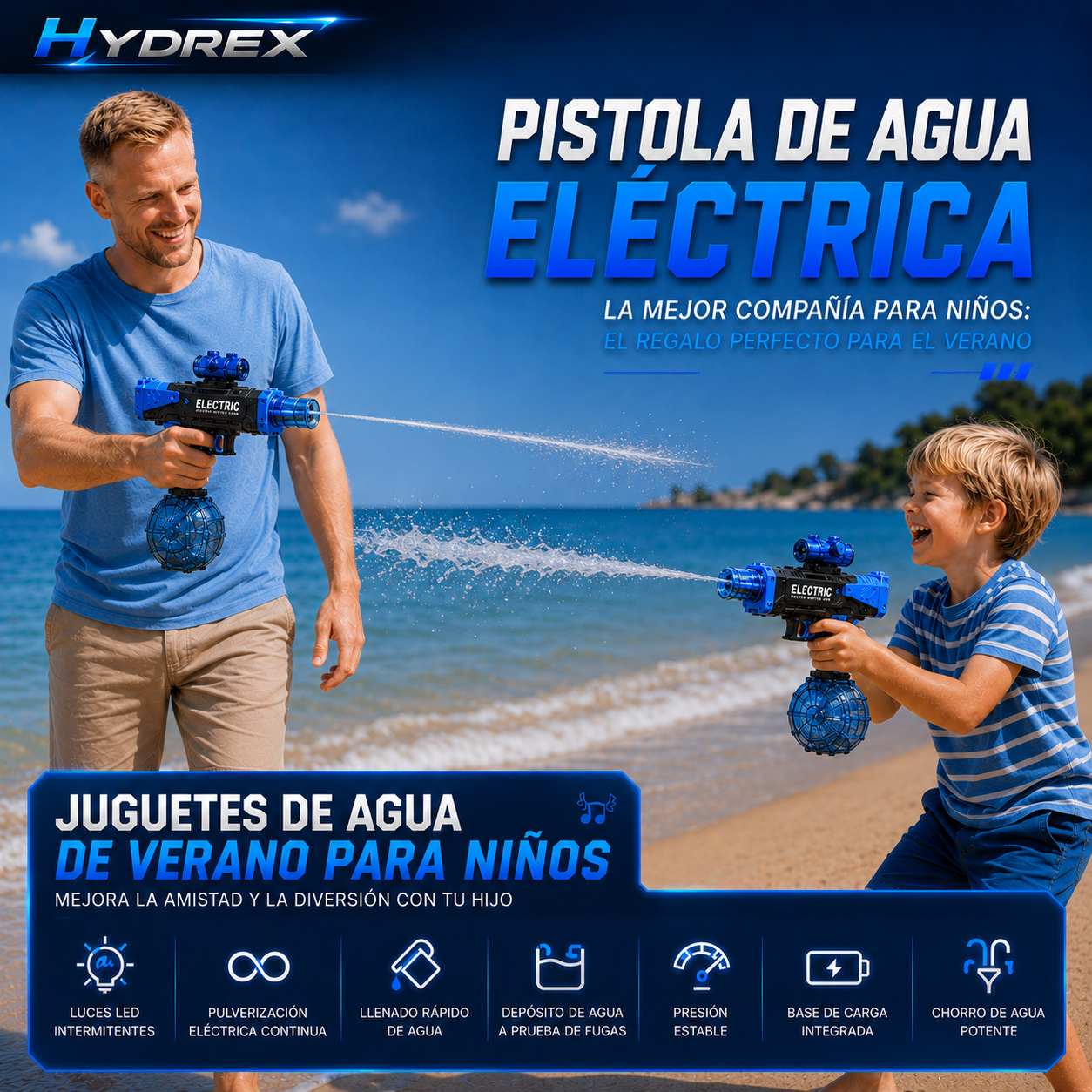 Pistola de Agua Eléctrica